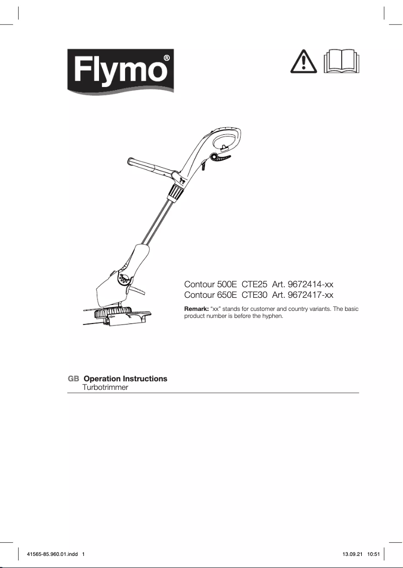 Page n°1 - Manuel utilisateur Flymo EasiCut 500