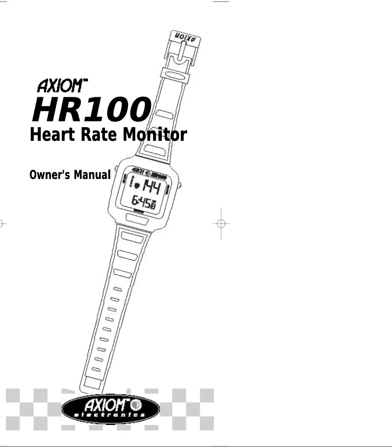 Imagen de la primera página del manual del dispositivo HR100