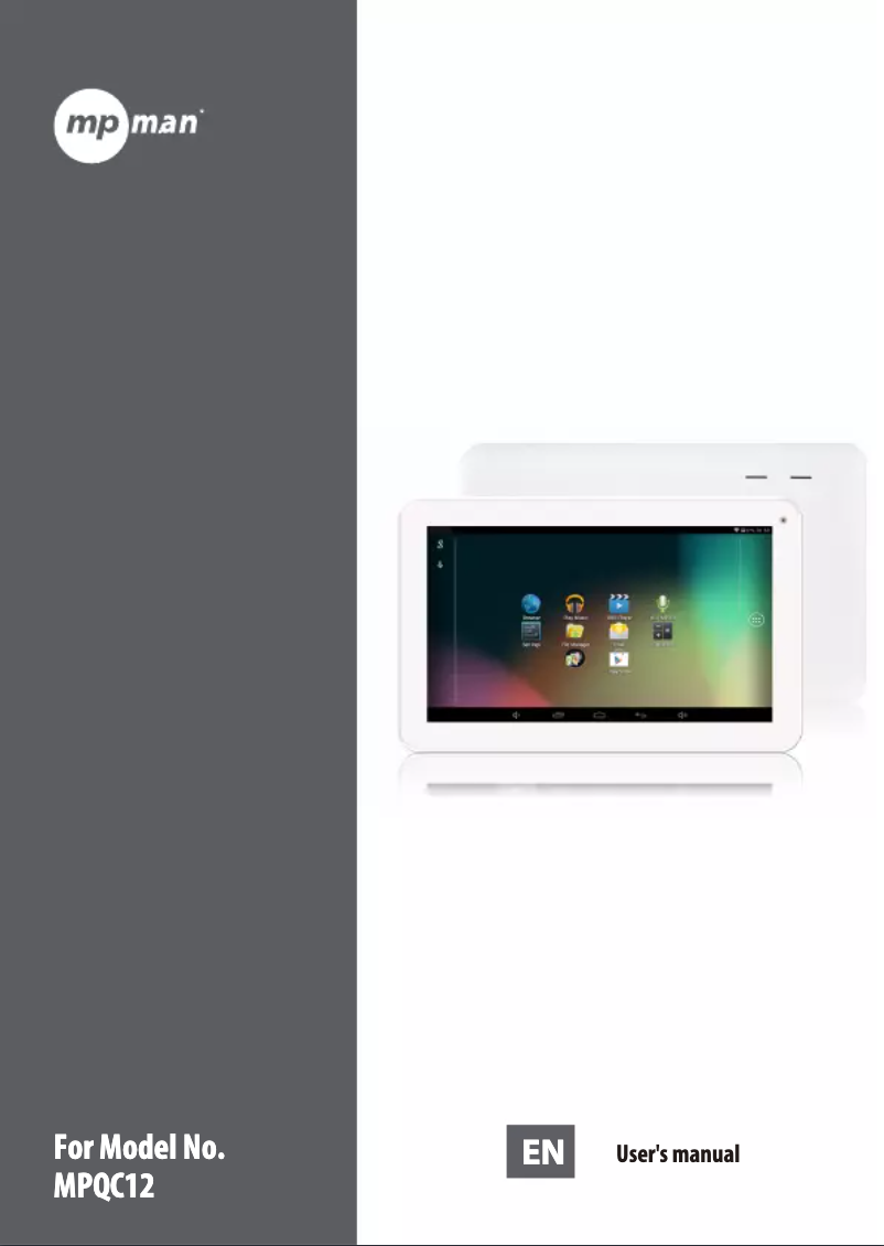 Página 1 del manual Manual de usuario Mpman MPQC12