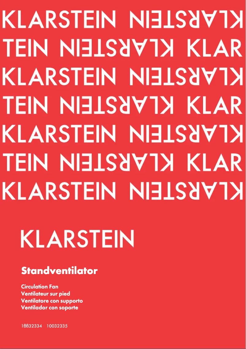 Image de la première page du manuel de l'appareil 10032334