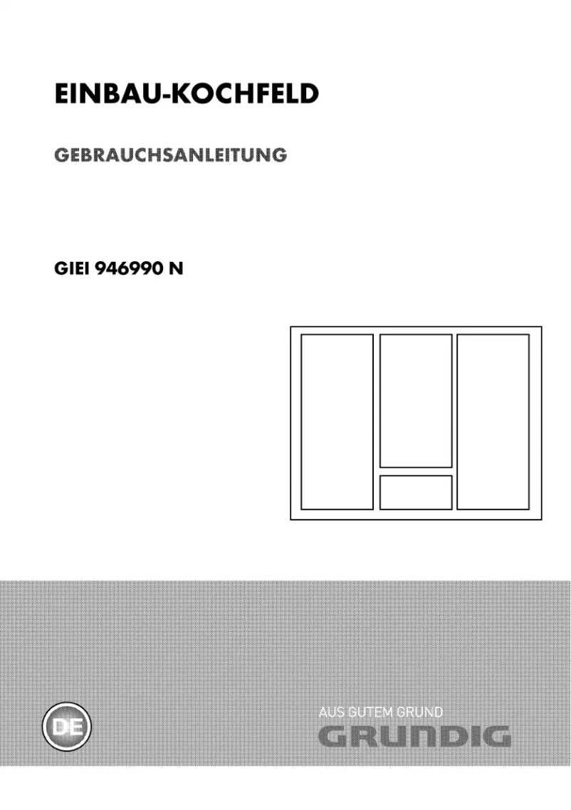Page 1 de la notice Manuel utilisateur Grundig GIEI 946990 N