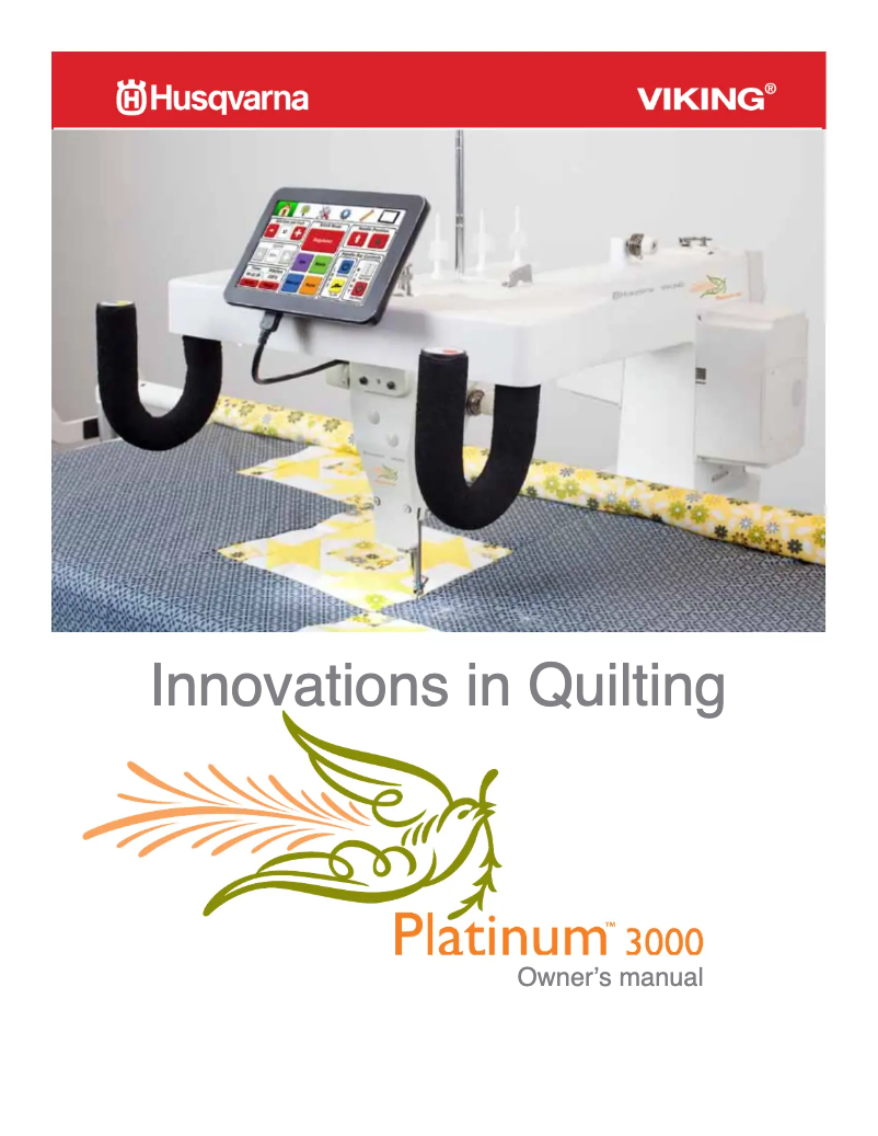 Page n°1 - Manuel utilisateur Husqvarna Platinum 3000