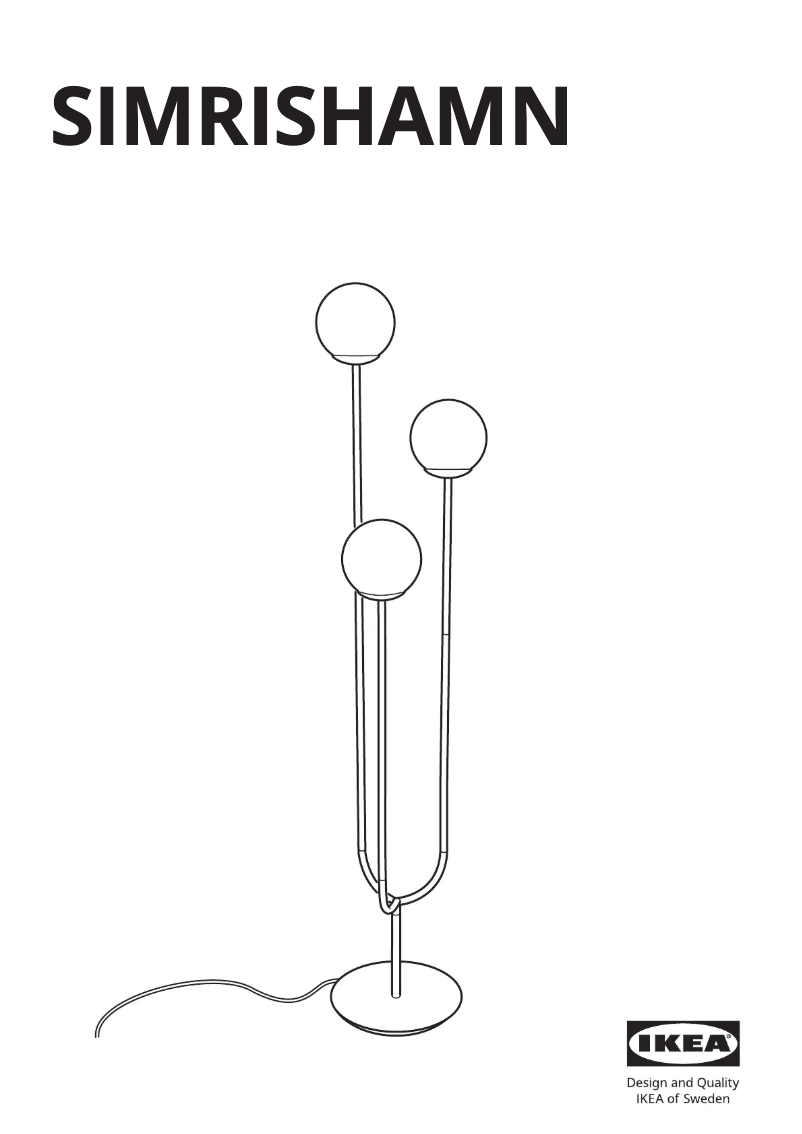 Página 1 del manual Manual de usuario Ikea SIMRISHAMN 704.377.67