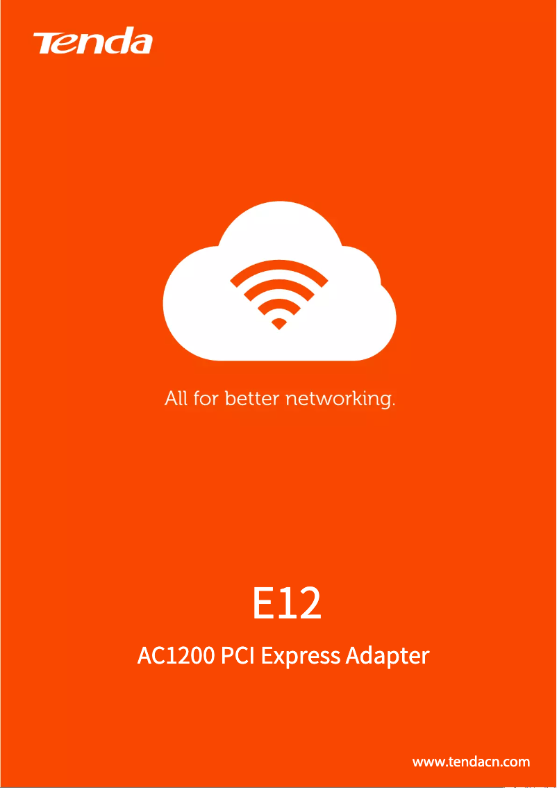 Page 1 de la notice Mode d'emploi Tenda E12