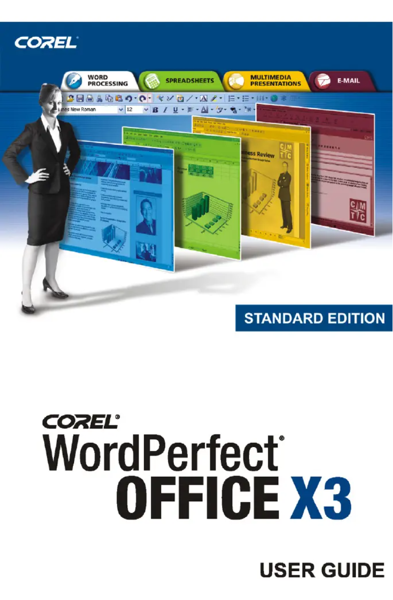Página 1 del manual Manual de usuario Corel WordPerfect Office X3