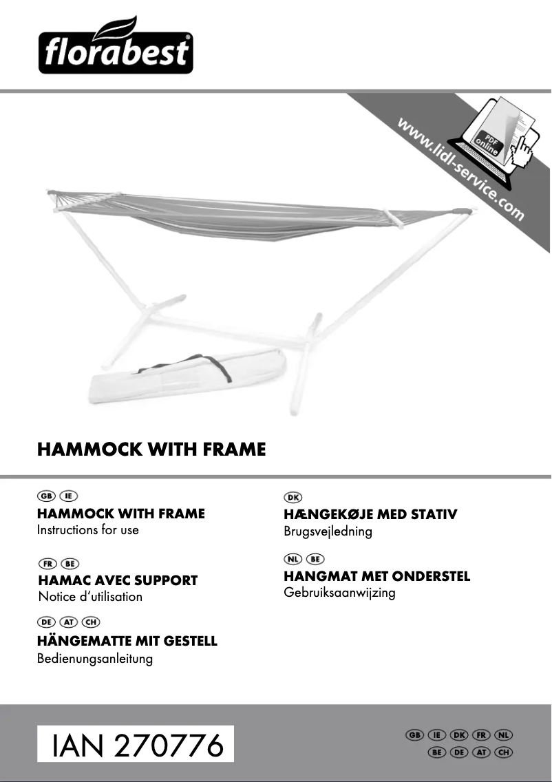 Page 1 de la notice Manuel utilisateur Florabest HG-2539