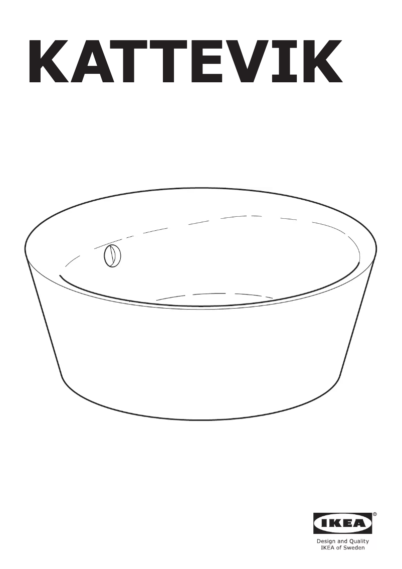 Página 1 del manual Instrucciones / montaje Ikea KATTEVIK