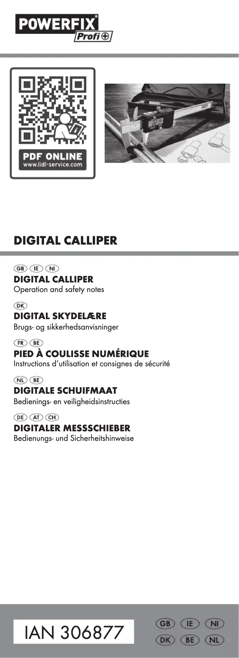 Page 1 de la notice Manuel utilisateur Powerfix HG00962A