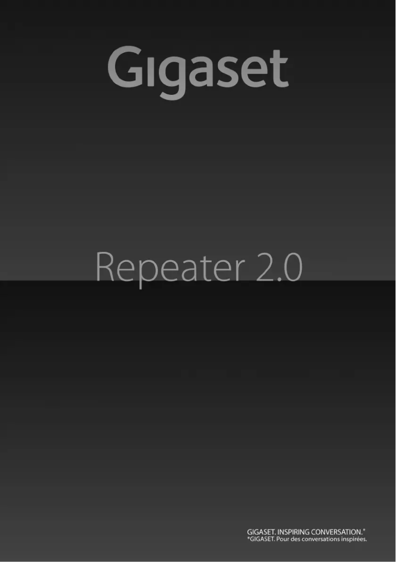 Page n°1 - Manuel utilisateur Gigaset Repeater