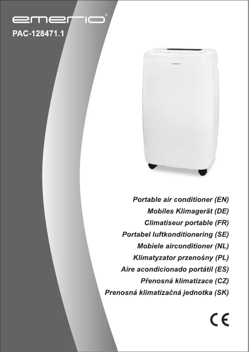 Image de la première page du manuel de l'appareil PAC-128471.1