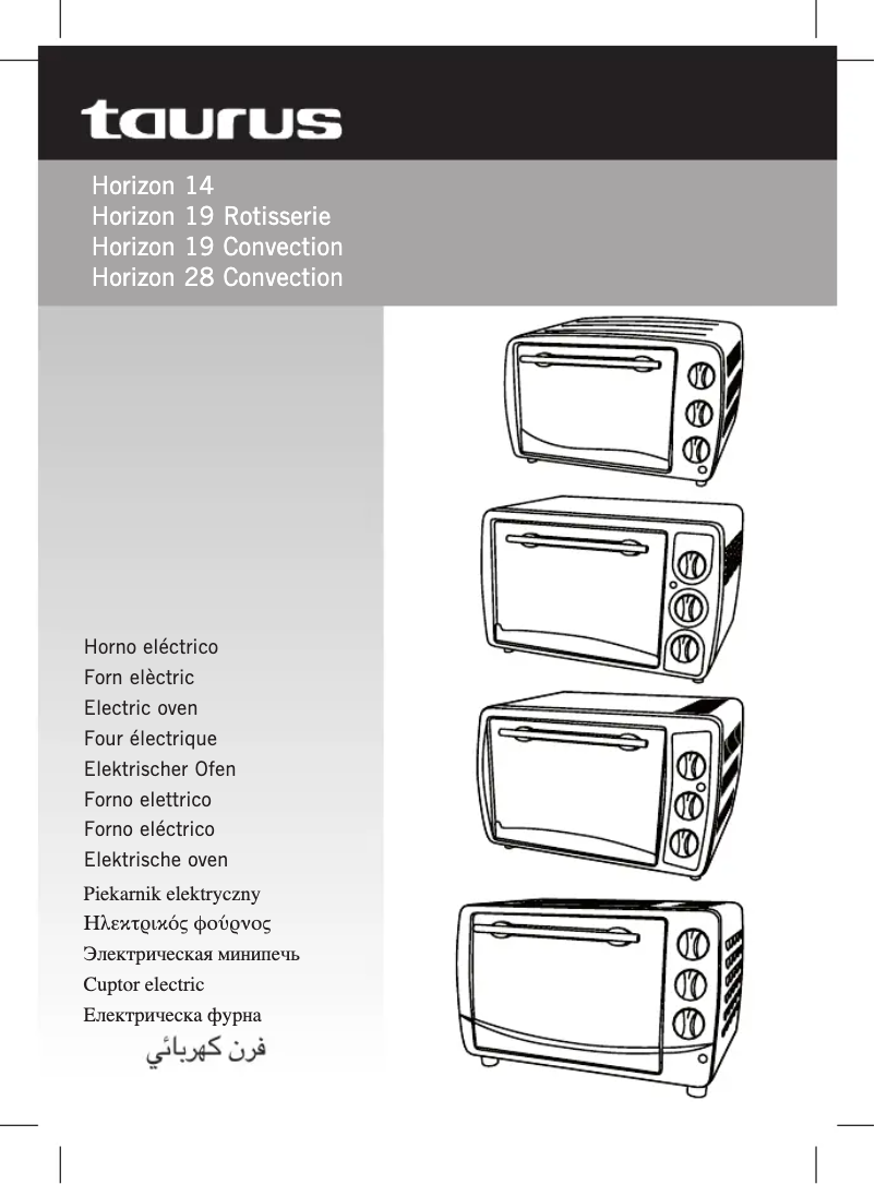 Page n°1 - Manuel utilisateur Taurus Horizon 19 Convection