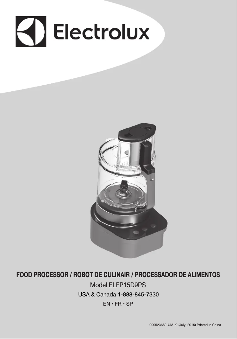 Image de la première page du manuel de l'appareil ELFP15D9PS