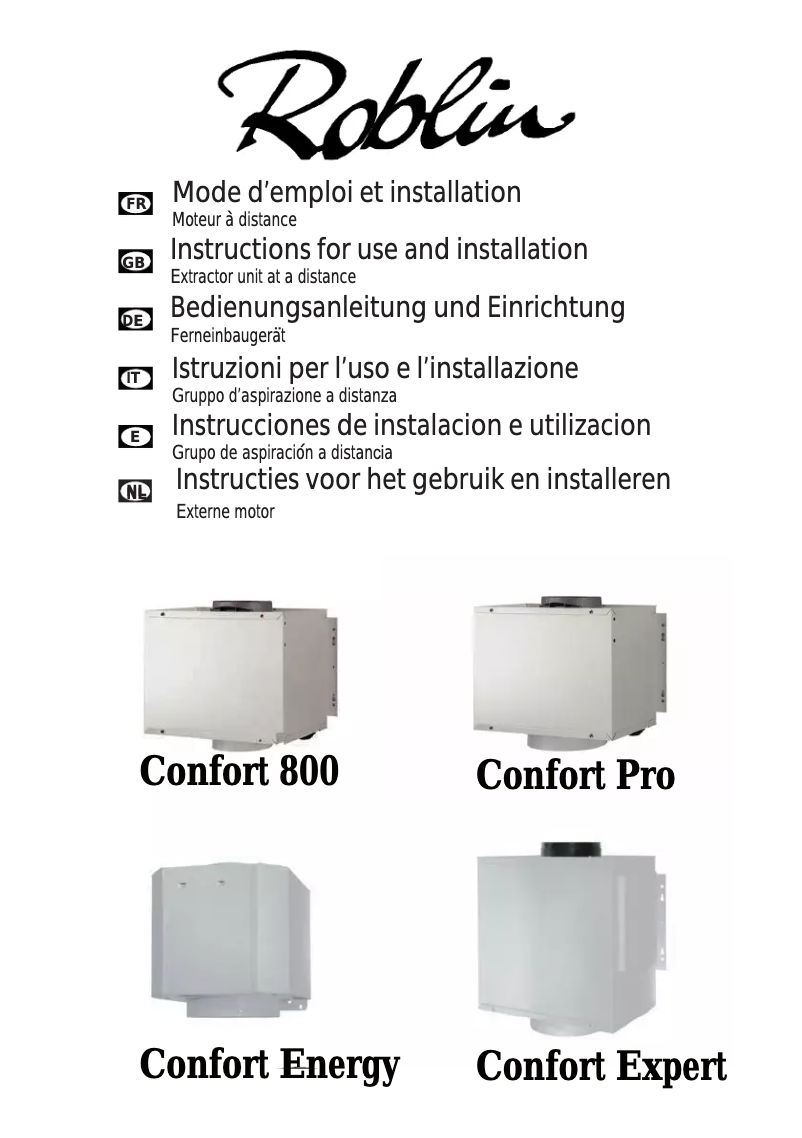 Image de la première page du manuel de l'appareil Energy Comfort / 2