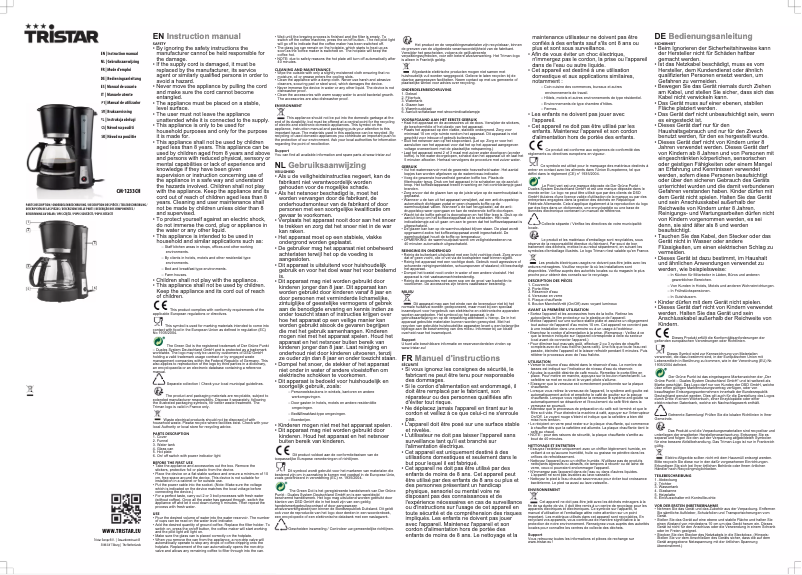 Image de la première page du manuel de l'appareil CM-1233CH