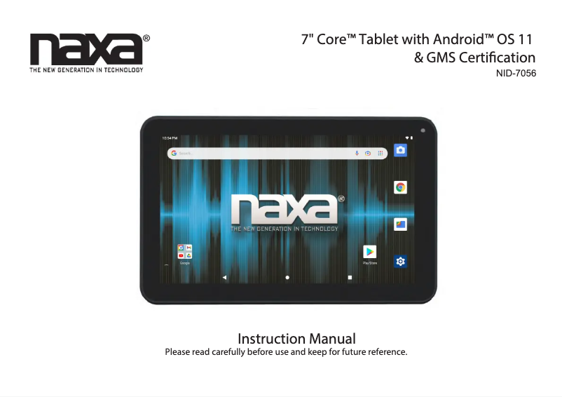 Page 1 de la notice Manuel utilisateur Naxa NID-7056