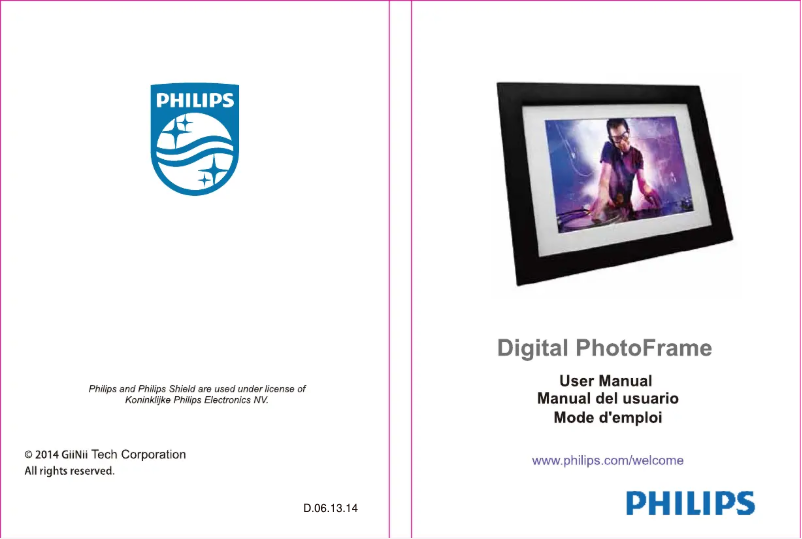 Image de la première page du manuel de l'appareil SPF3473