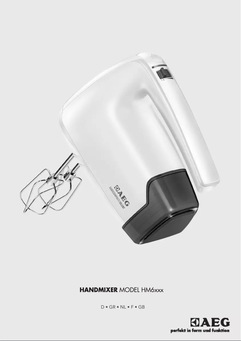 Page n°1 - Manuel utilisateur AEG HM6200