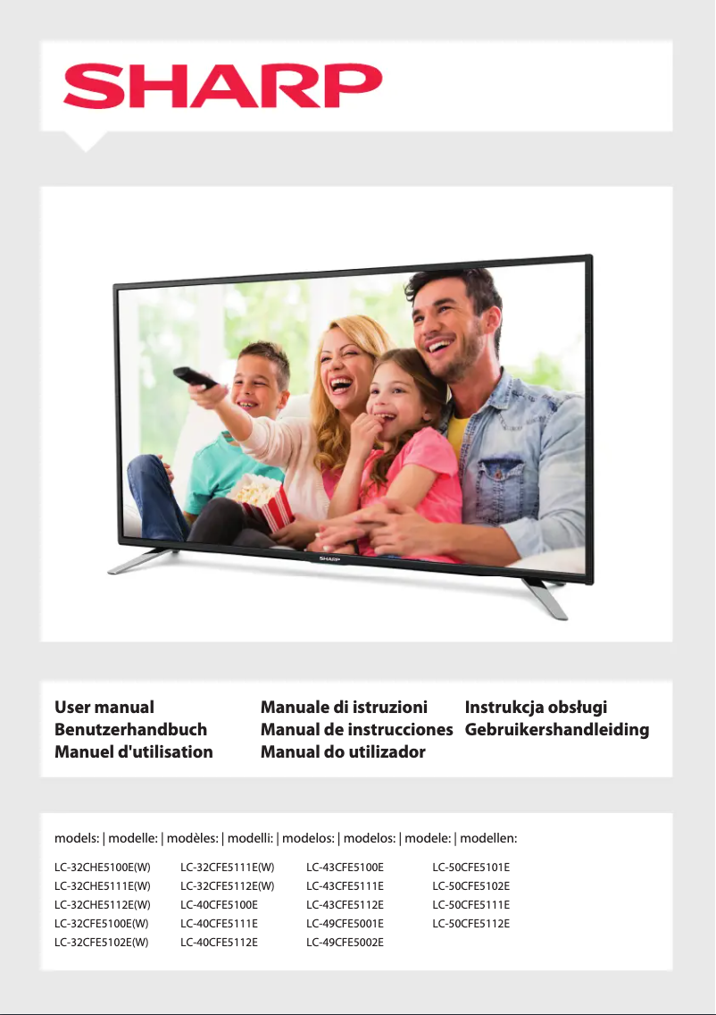 Image de la première page du manuel de l'appareil LC-32CHE5100E