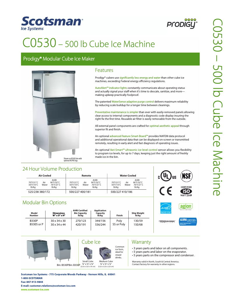 Image de la première page du manuel de l'appareil C0530SA-32