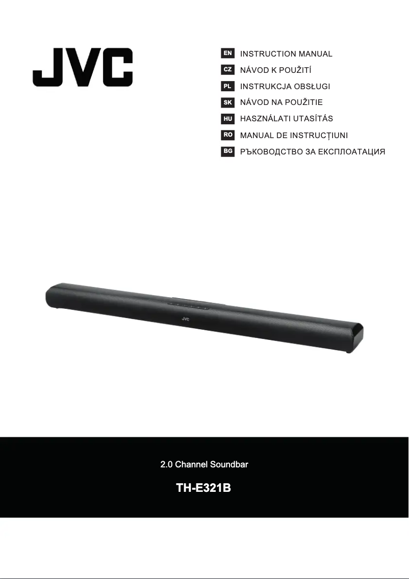 Page 1 de la notice Manuel utilisateur JVC TH-E321B