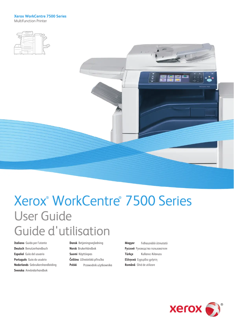Page 1 de la notice Manuel utilisateur Xerox WorkCentre 7530