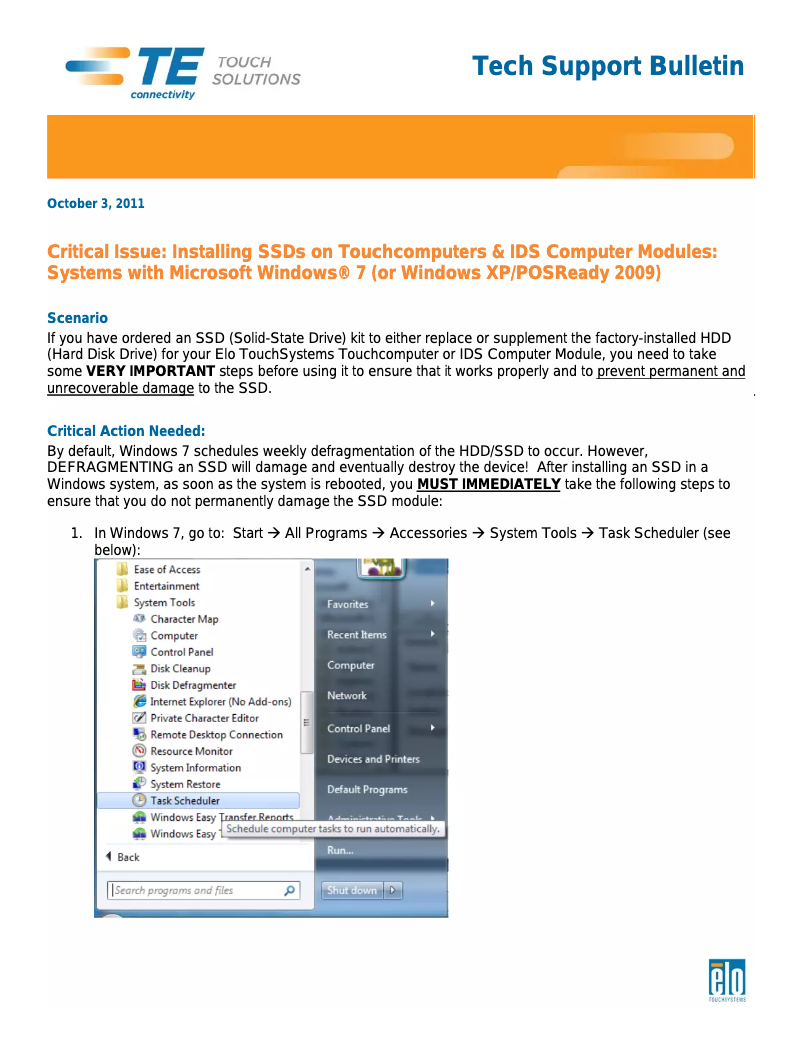 Page 1 de la notice Manuel utilisateur Elo E536242