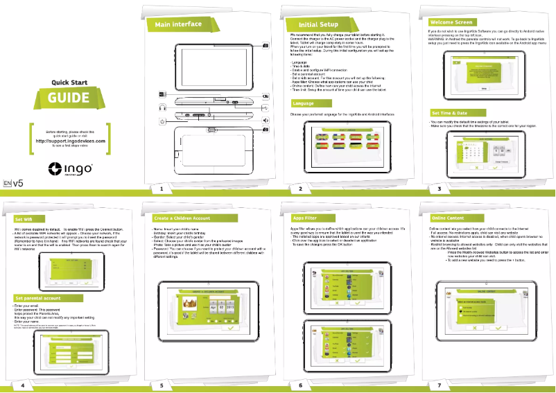Page n°1 - Manuel utilisateur Ingo IngoKids