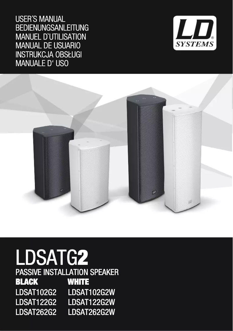 Page n°1 - Manuel utilisateur LD Systems SAT 102 W G2