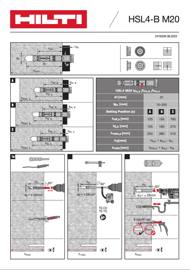 Page n°1 - Manuel utilisateur Hilti HSL4-B