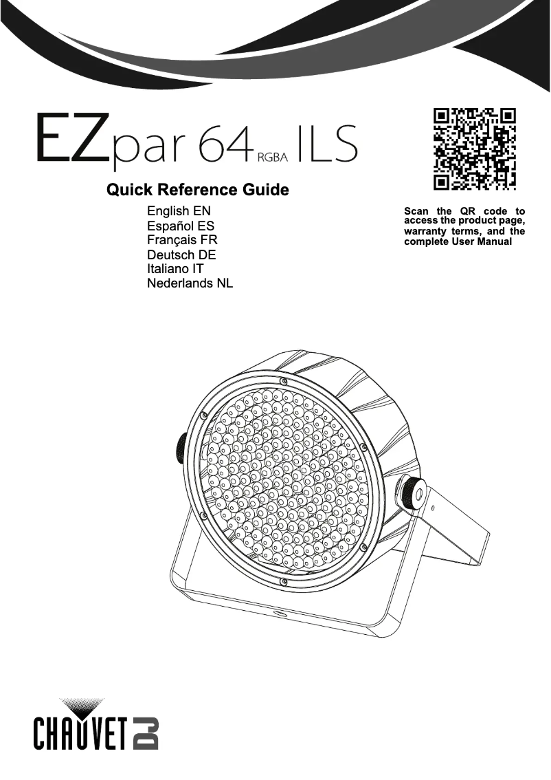 Image de la première page du manuel de l'appareil EZPar 64 RGBA ILS