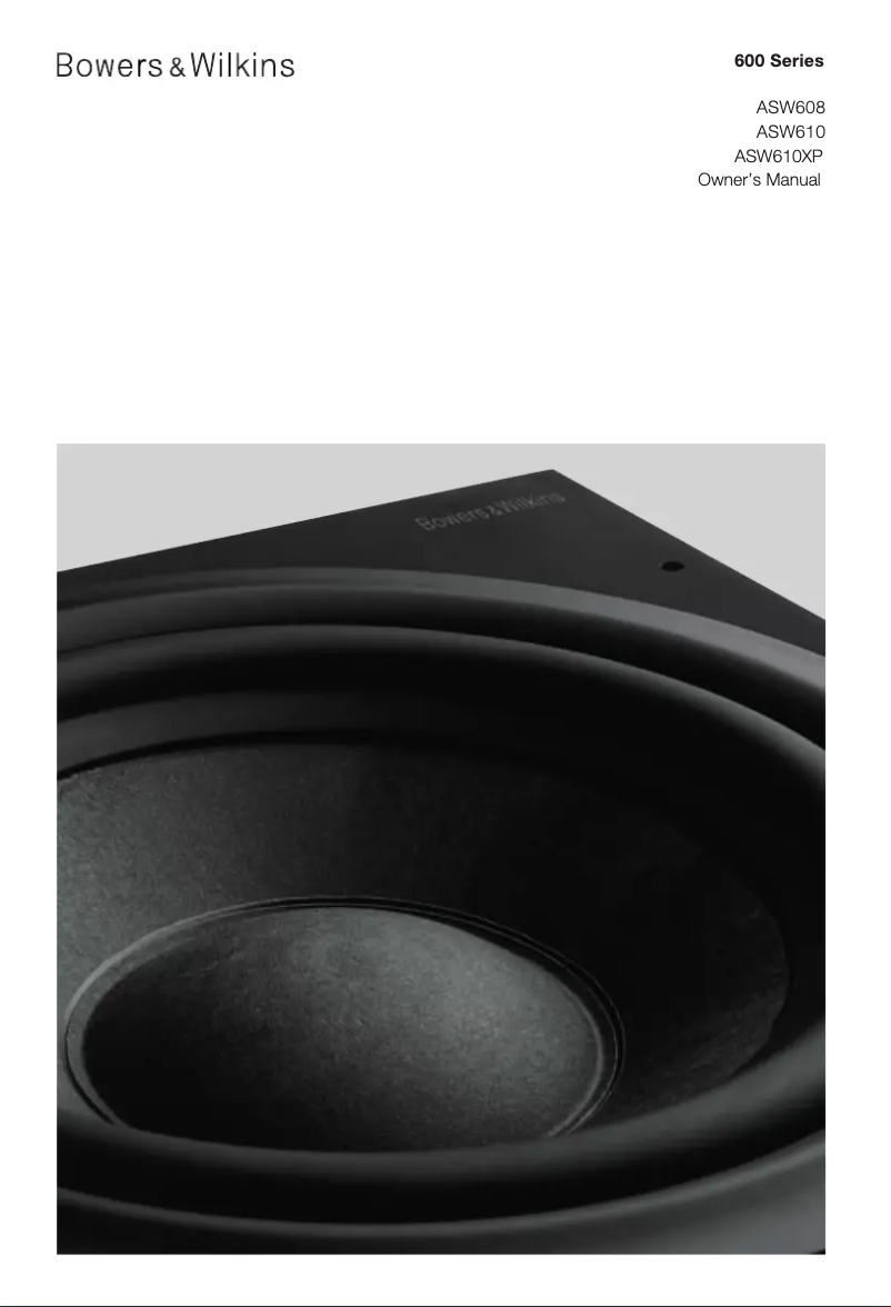 Página 1 del manual Manual de usuario Bowers & Wilkins ASW610XP