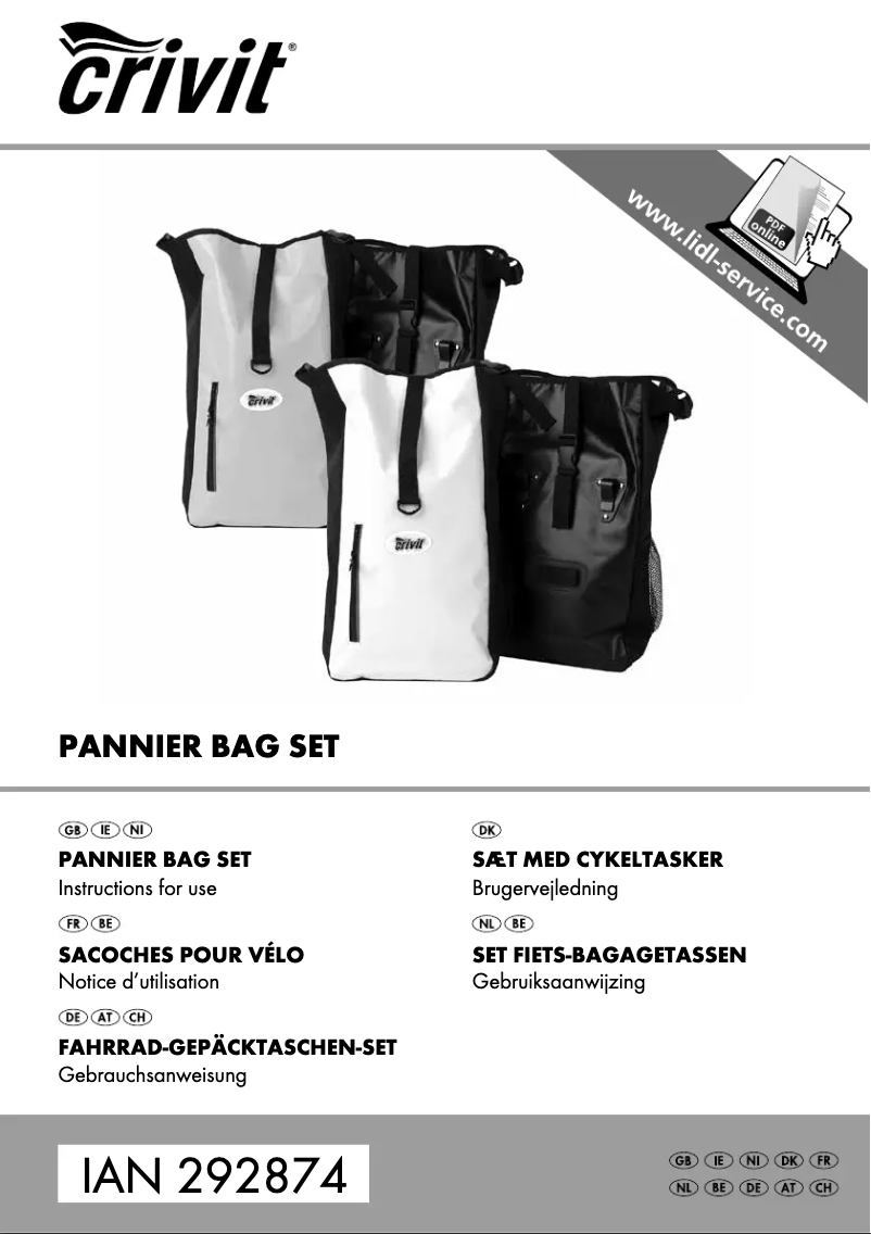 Page n°1 - Manuel utilisateur Crivit IAN 292874