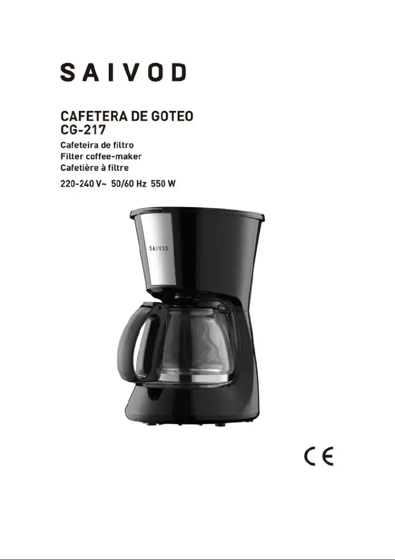 Page 1 de la notice Manuel utilisateur Saivod CG-217