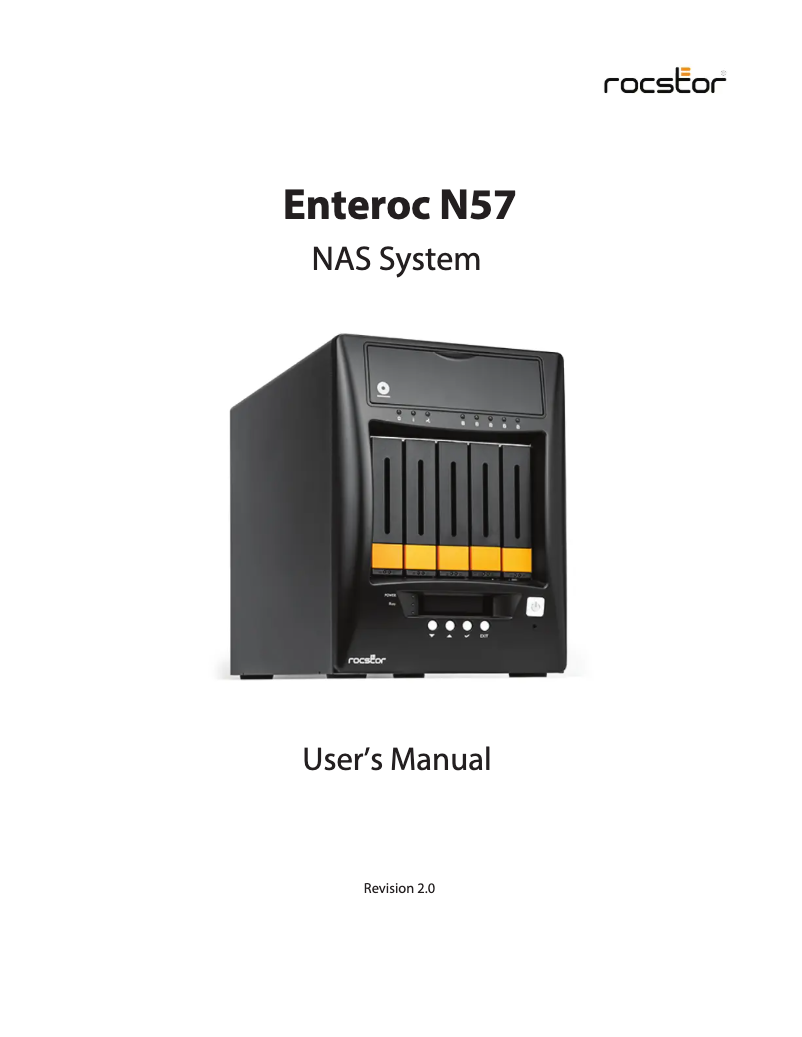 Page n°1 - Manuel utilisateur Rocstor Enteroc N57