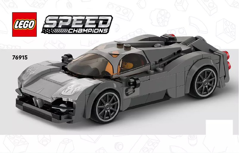 Page 1 de la notice Manuel utilisateur Lego Speed Champions 76915