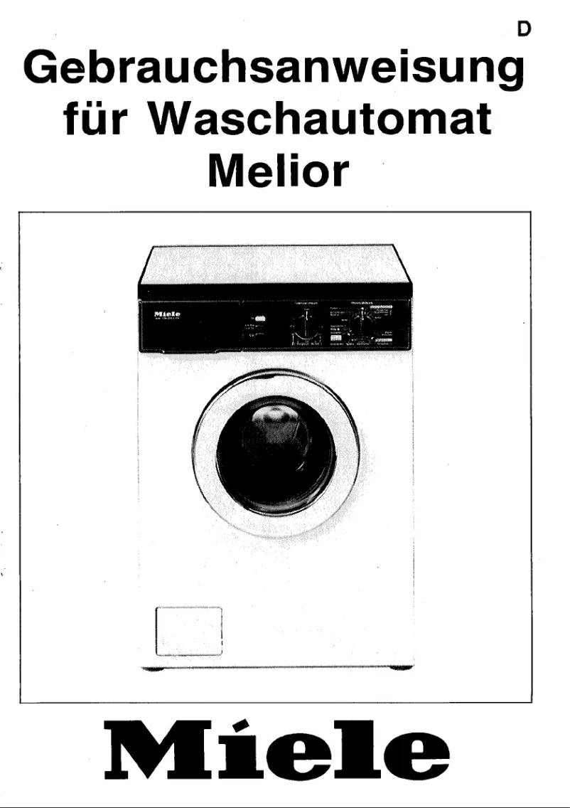 Image de la première page du manuel de l'appareil Melior