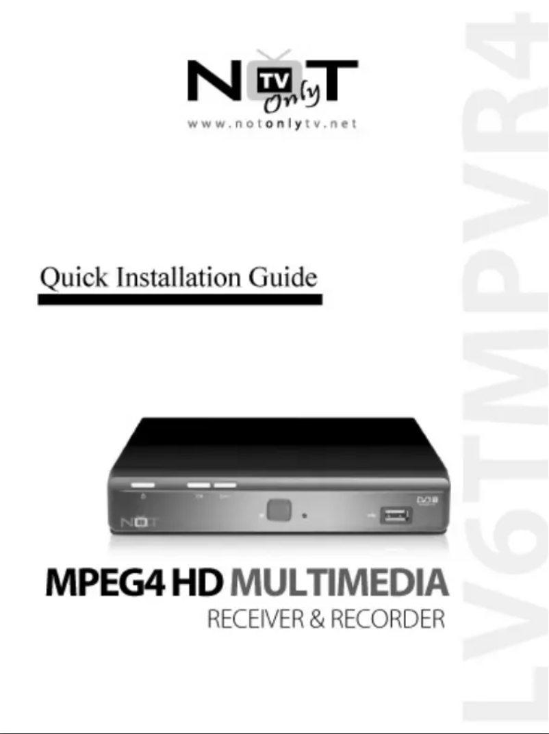 Imagen de la primera página del manual del dispositivo DVB-T MPEG4 HD