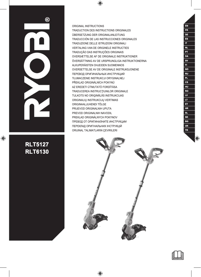 Page 1 de la notice Manuel utilisateur RYOBI RLT6130