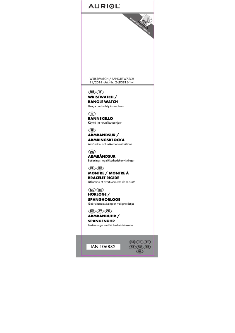 Image de la première page du manuel de l'appareil IAN 106882