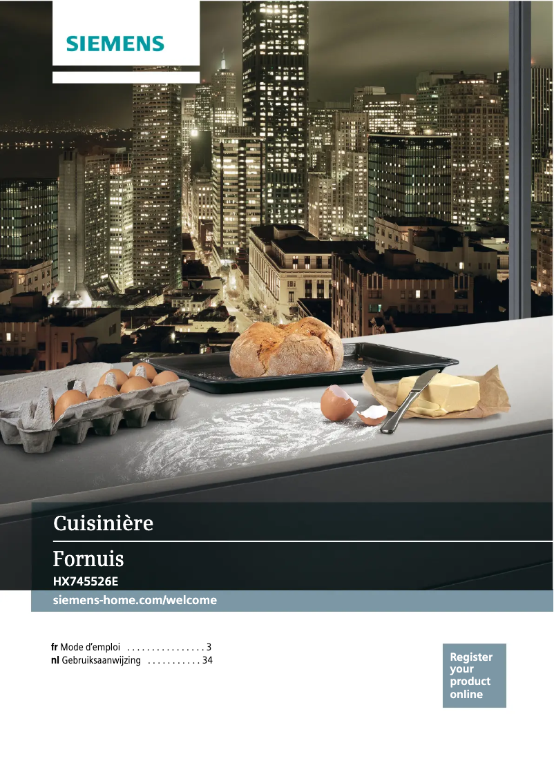 Page n°1 - Manuel utilisateur Siemens HX745526E