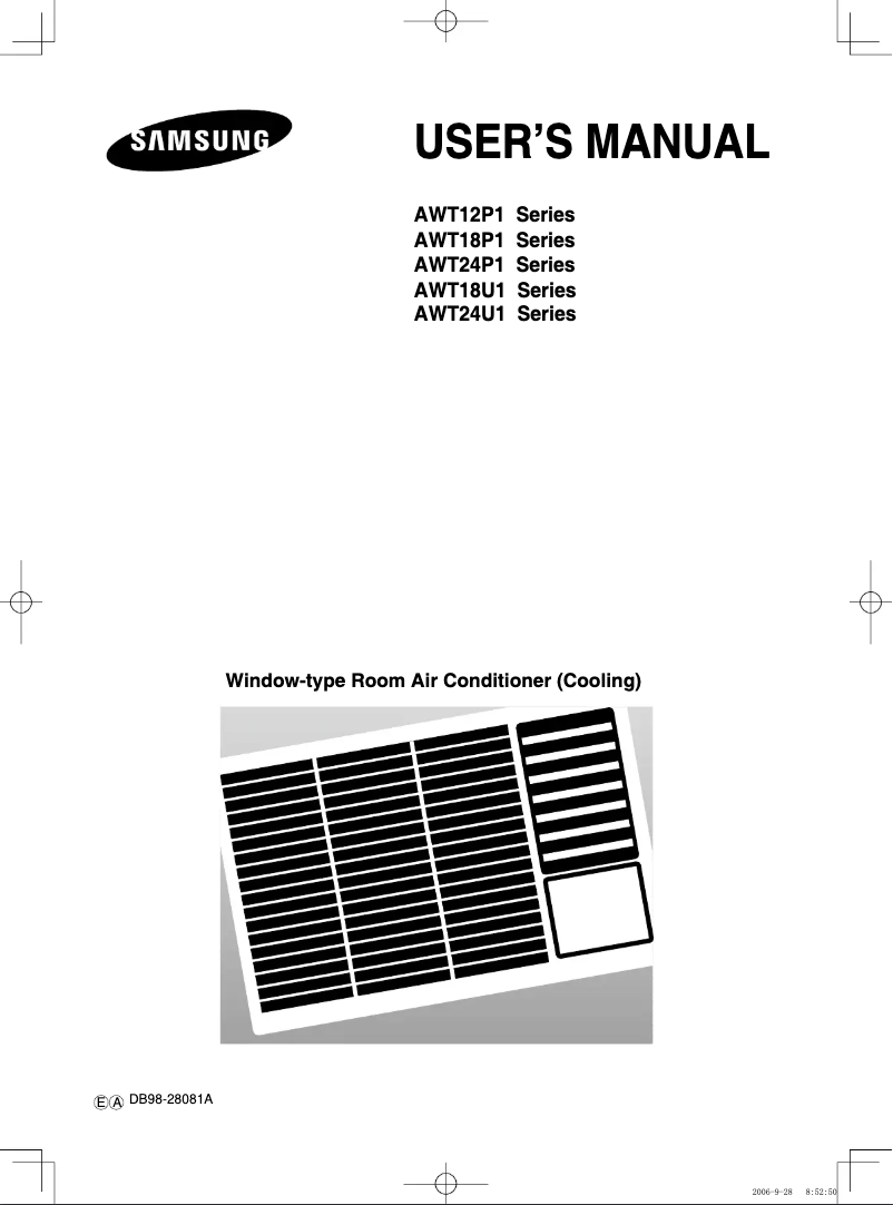 Image de la première page du manuel de l'appareil AWT12P1B