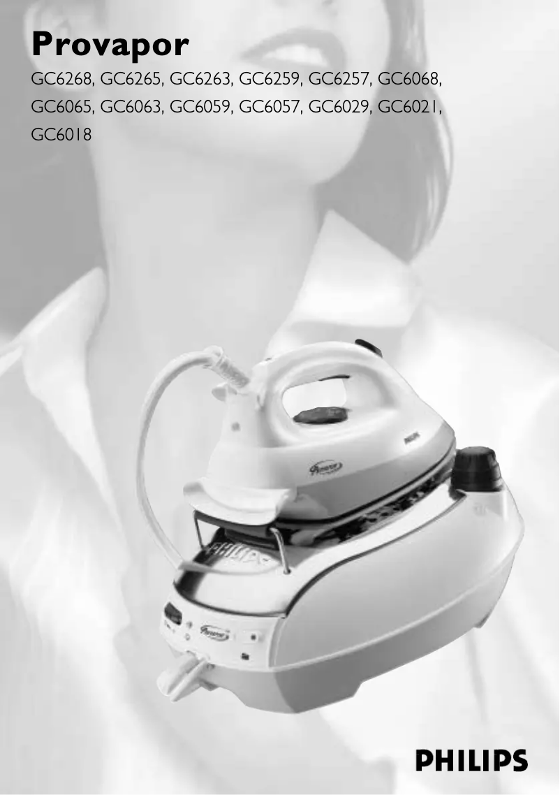 Page 1 de la notice Manuel utilisateur Philips Provapor GC6065