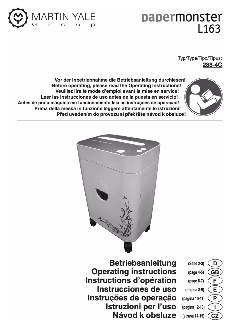 Page 1 de la notice Manuel utilisateur Papermonster L220 CC