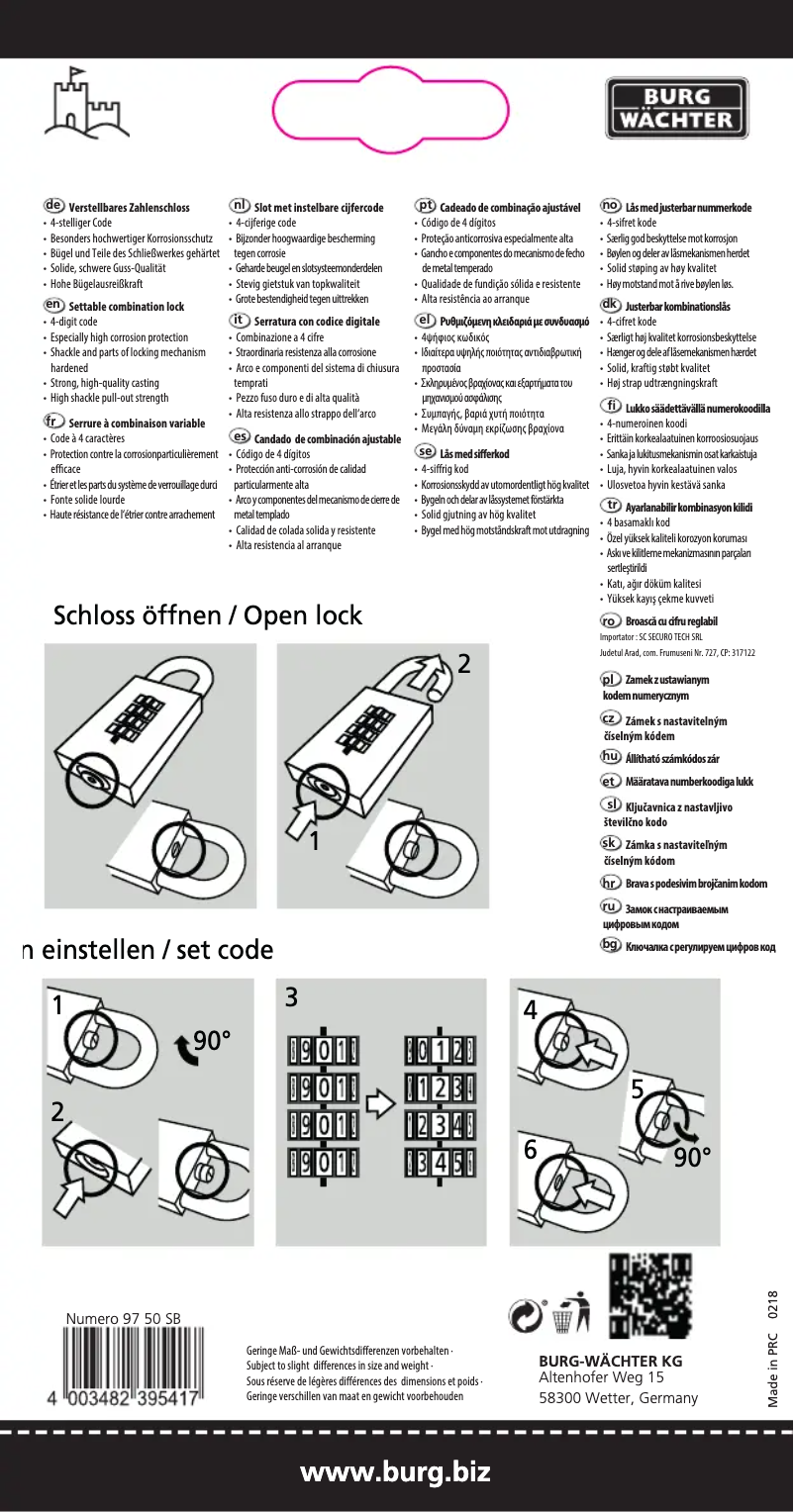 Image de la première page du manuel de l'appareil Numero 97