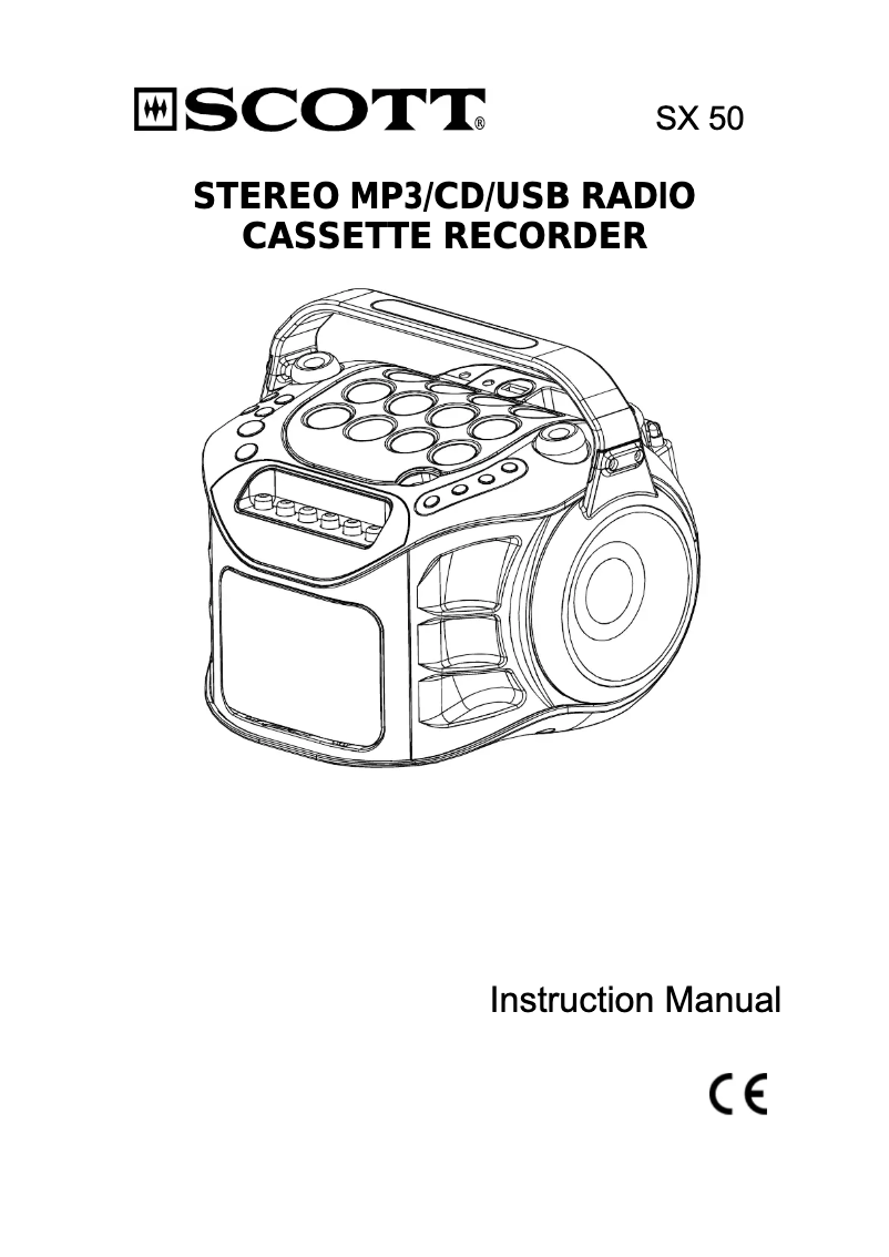 Page 1 de la notice Manuel utilisateur Scott SX 55 OR