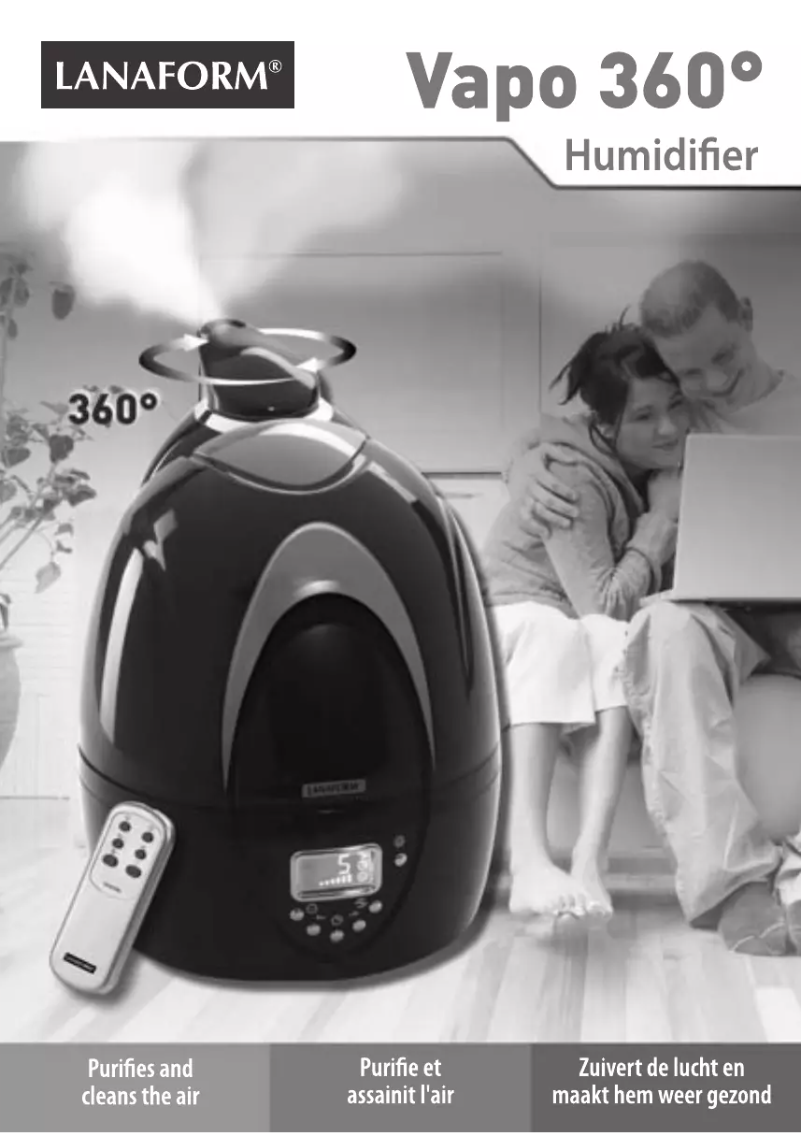 Page 1 de la notice Manuel utilisateur Lanaform Vapo 360