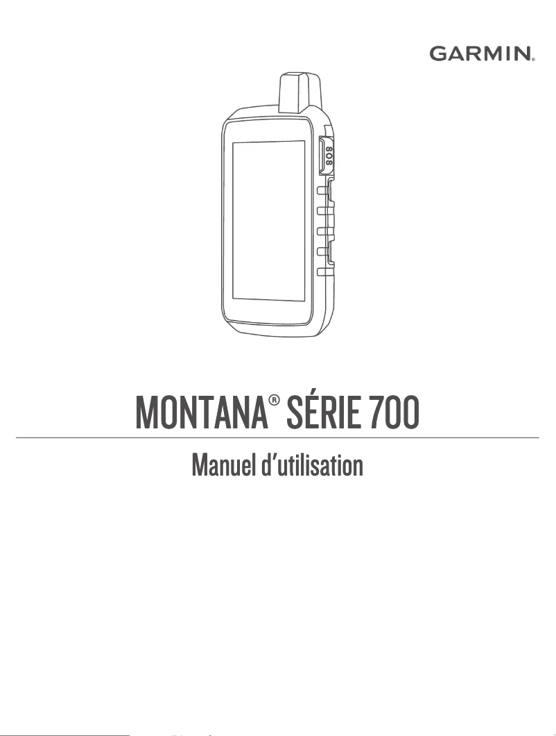Page n°1 - Manuel utilisateur Garmin Montana 750i