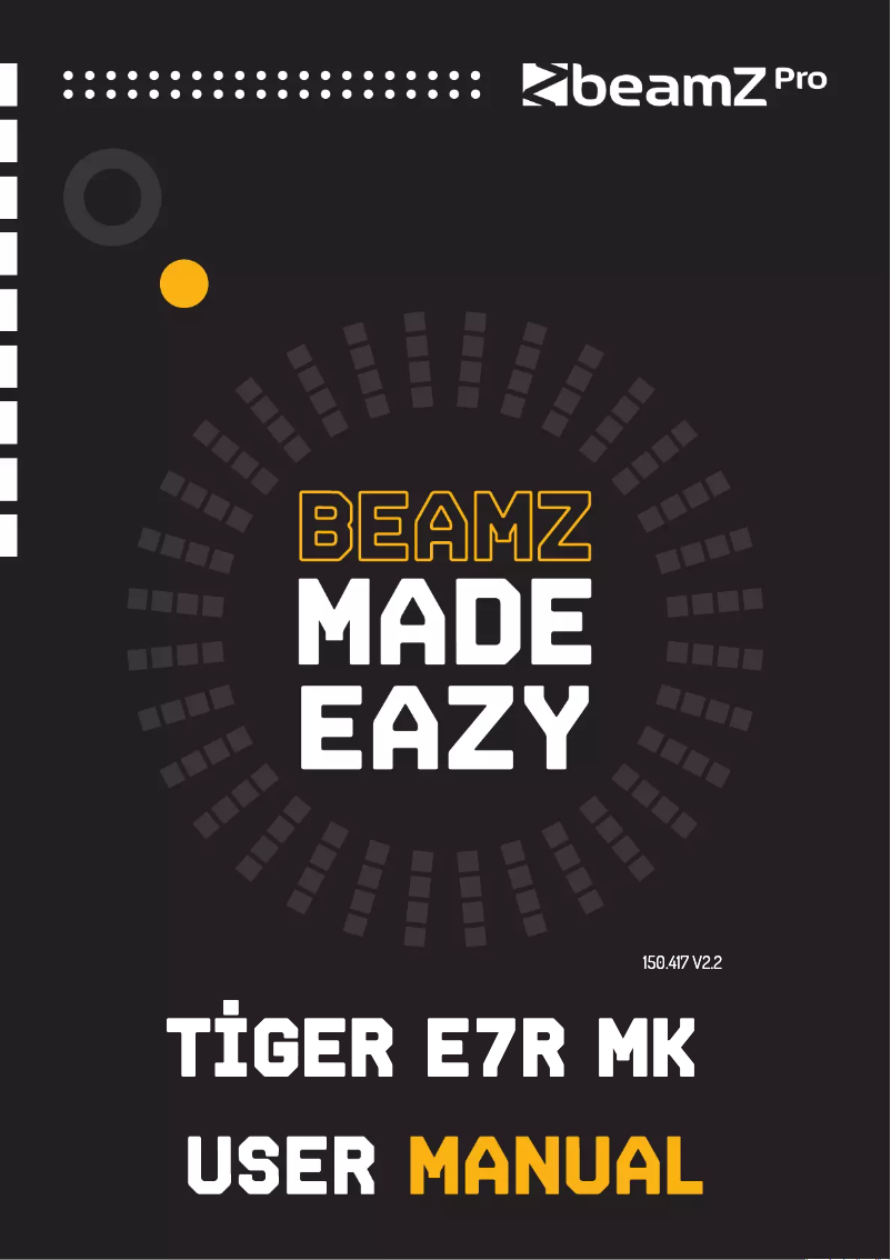 Image de la première page du manuel de l'appareil Tiger E7R MK