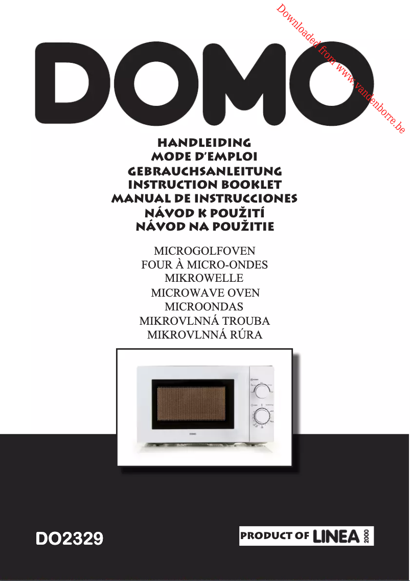 Page n°1 - Manuel utilisateur Domo DO2329