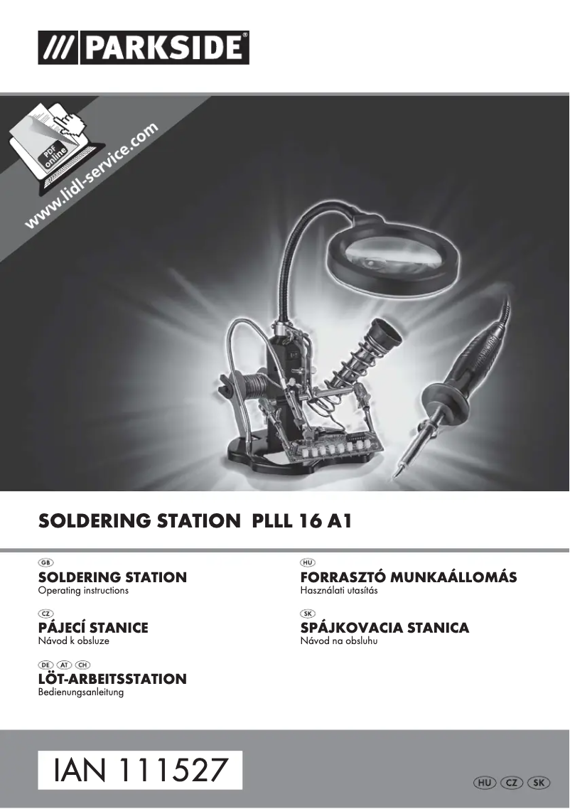 Page 1 de la notice Manuel utilisateur Parkside PLLL 16 A1